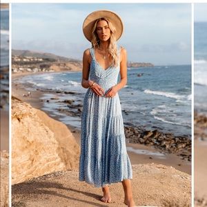 Vici Dolls Watertown Blue Maxi Dress